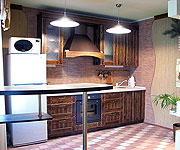 Кухня с деревянными фасадами. Днепр.
